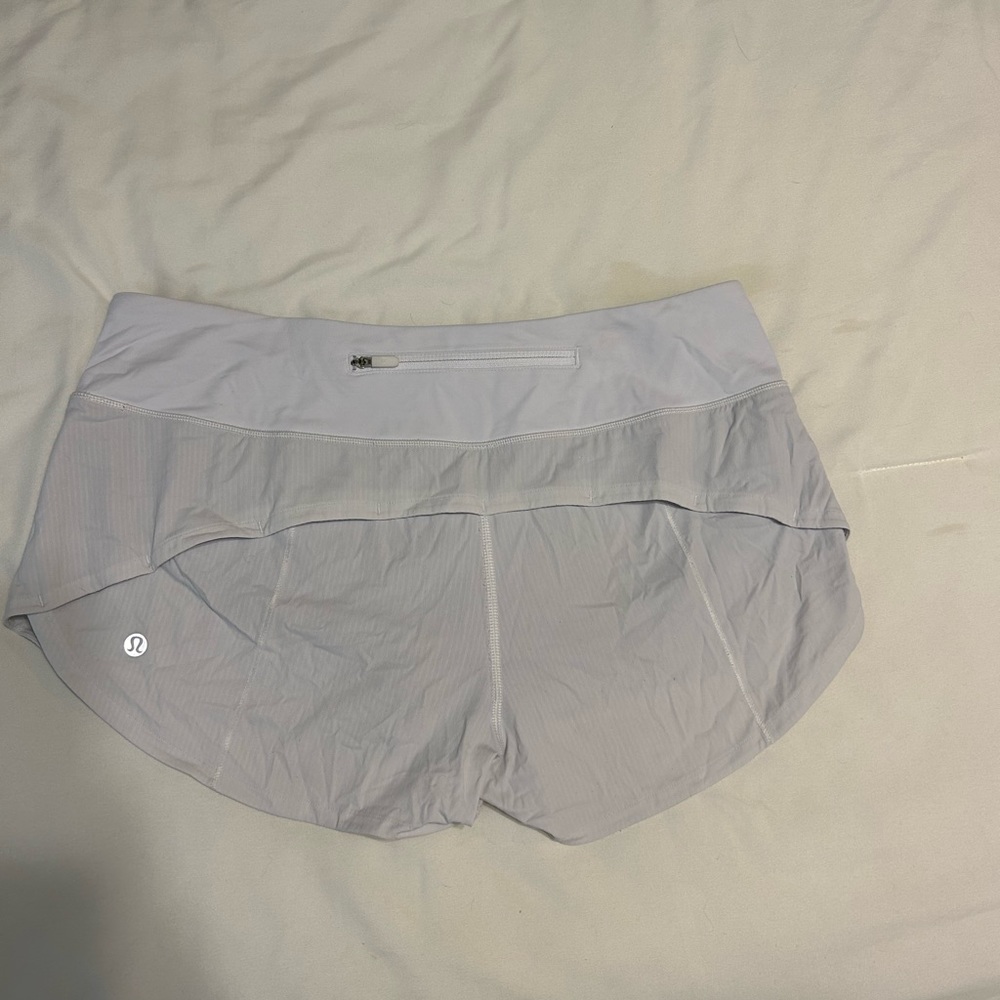 White speed up shorts